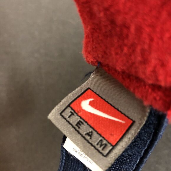 KU Visor Jayhawk Logo Red and Blue Terry Cloth University of Kansas Nike - Picture 9 of 10